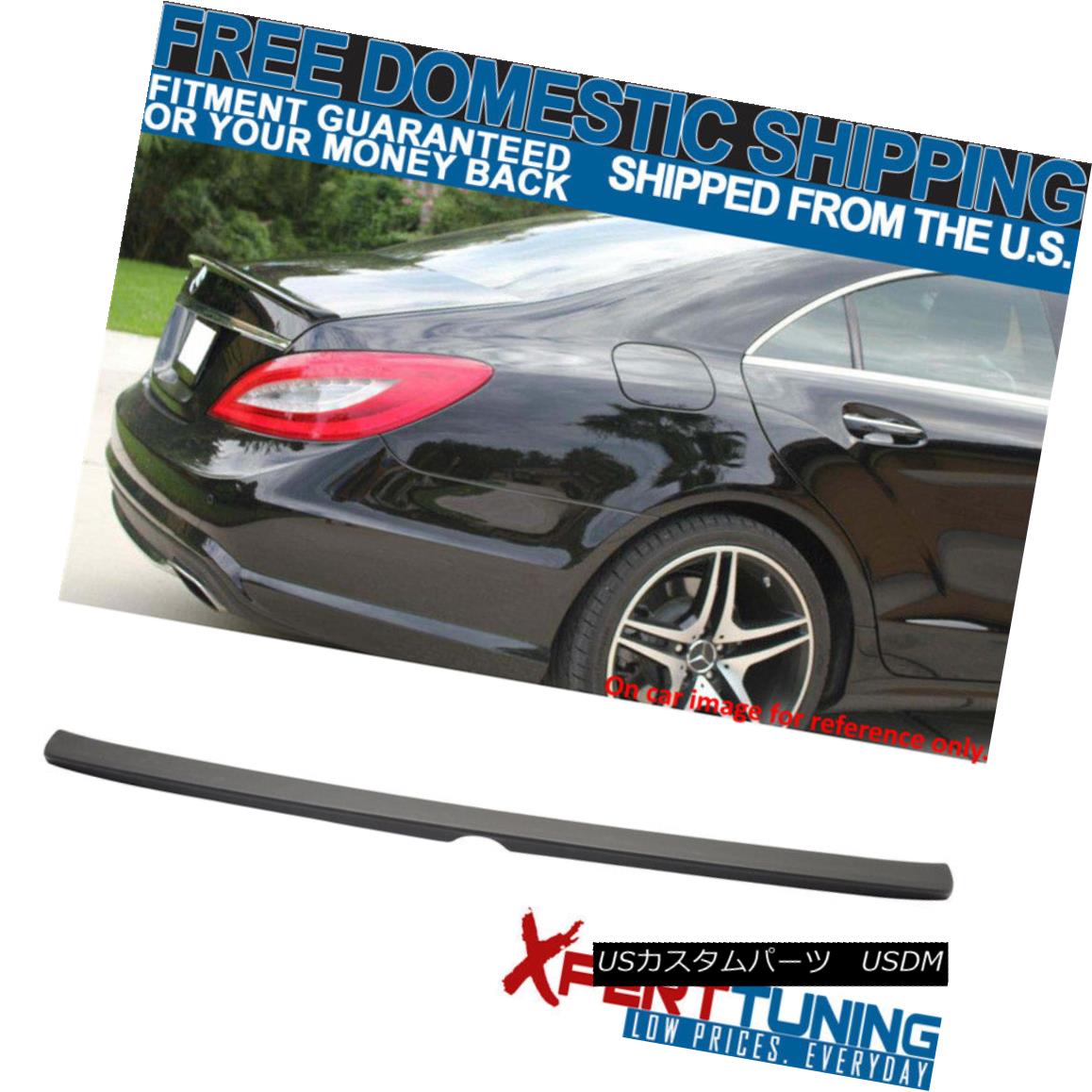 エアロパーツ 11-17 Benz W218 CLS-Class A Type Trunk Spoiler Painted Matte Black ABS 11-17ベンツW218 CLSクラスAタイプトランクスポイラー塗装マットブラックABS 【並行輸入品】