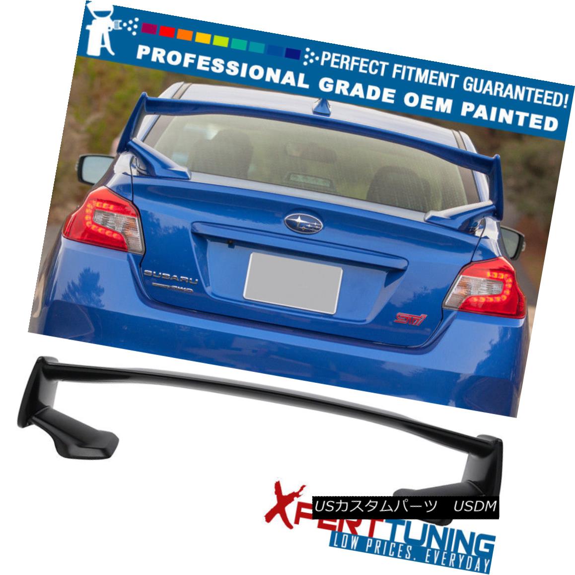 リアスポイラー 外装 エアロパーツ Subaru パーツ Painted Oem フィット15 18スバルwrx Wrx Trunk 4dr Colored 15 18 車用品 バイク用品 Painted Fits Sedan パーツ 車用品 Oe Trunk Sti Spoiler Subaru エアロパーツ