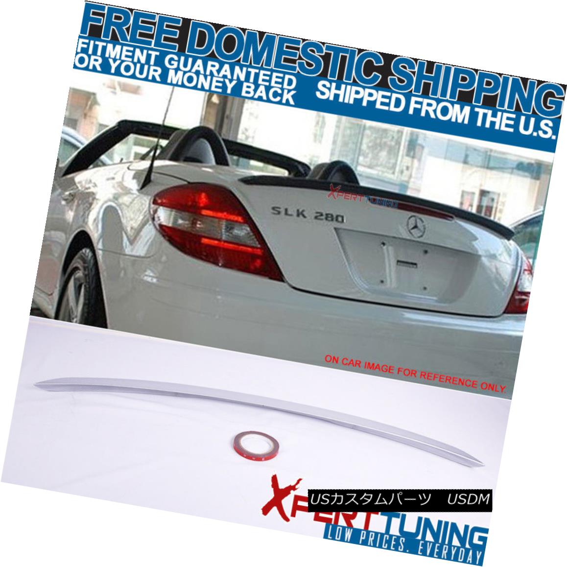エアロパーツ FIT For 05-10 SLK R171 AMG Trunk Spoiler Painted # 744 775 Silver Metallic FIT for 05-10 SLK R171 AMGトランク・スポイラー・ペイント＃744 775シルバー・メタリック 【並行輸入品】