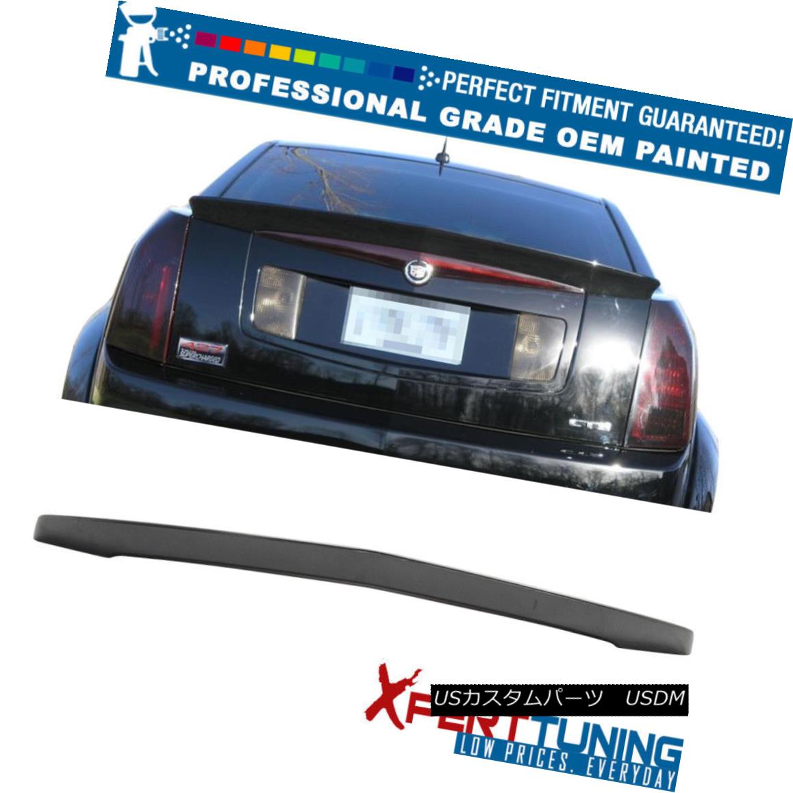 エアロパーツ 03-07 Cadillac CTS OE Style Painted ABS Trunk Spoiler - OEM Painted Color 03-07キャデラックCTS OEスタイル塗装ABSトランク・スポイラー - OEM塗装カラー 【並行輸入品】