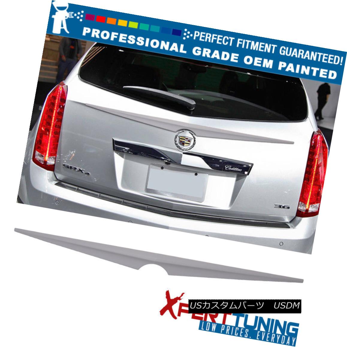 エアロパーツ Fits 10-16 Cadillac SRX SUV Painted ABS Trunk Spoiler - OEM Painted Color フィット10-16キャデラックSRX SUV塗装ABSトランクスポイラー - OEM塗装色 【並行輸入品】