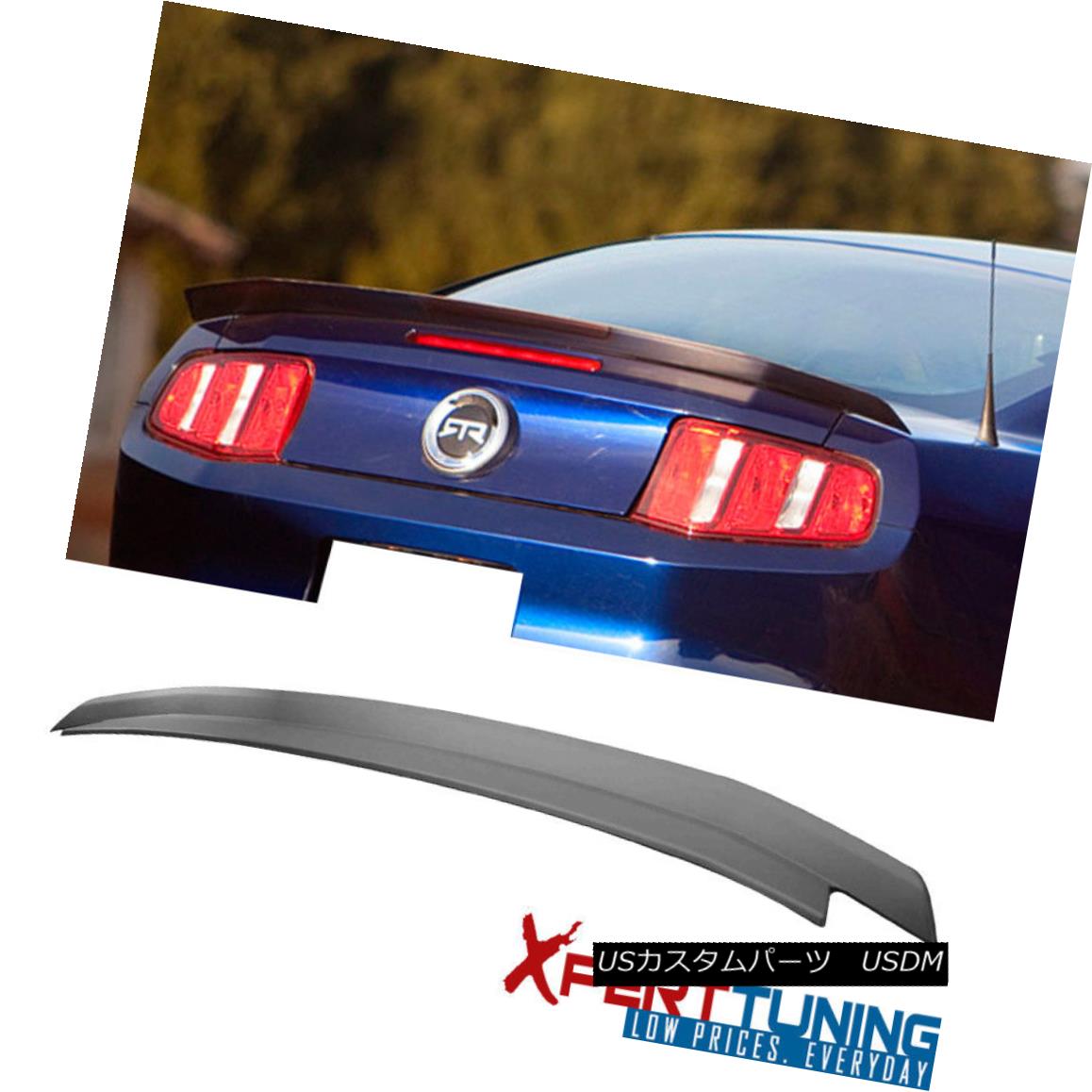 エアロパーツ Fit For 2010-2014 Ford Mustang Trunk Spoiler Lid Painted Matte Black 2010-2014 Ford Mustangトランク・スポイラー・リッド・ペイント・マット・ブラック 【並行輸入品】
