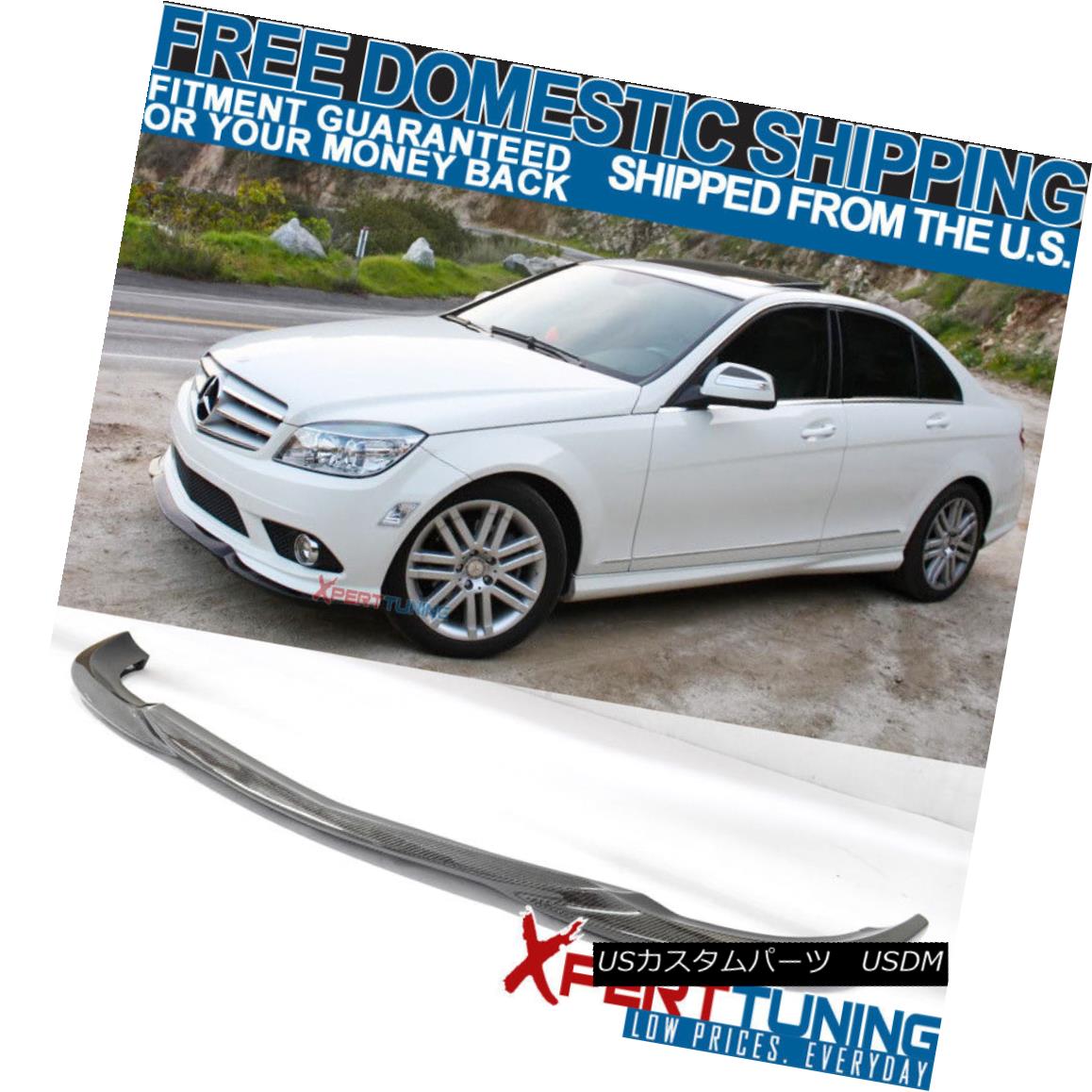 今月限定 特別大特価 エアロパーツ Fit For 08 11 Benz C Class W4 Amg Carbon Fiber Cf Front Bumper Lip Spoiler フィット8 11ベンツcクラスw4 Amgカーボンファイバーcfフロントバンパーリップスポイラー 人気no 1 本体 Crystalgalleryva Com