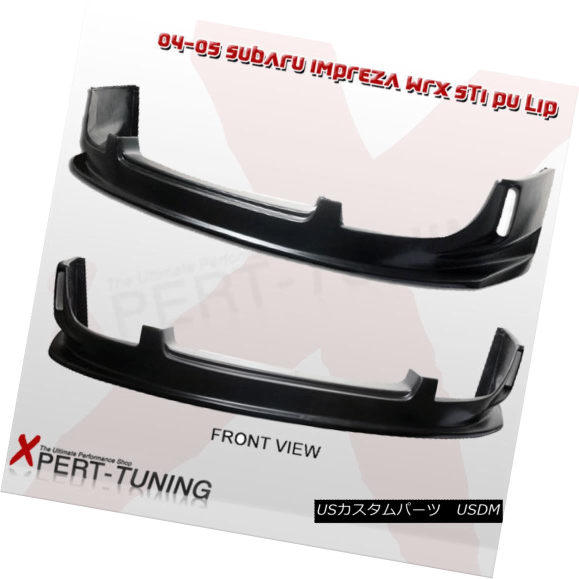 エアロパーツ Fit For 04-05 Subaru Impreza WRX Front Bumper Lip Spoiler フィット04-05スバルインプレッサWRXフロントバンパーリップスポイラー 【並行輸入品】