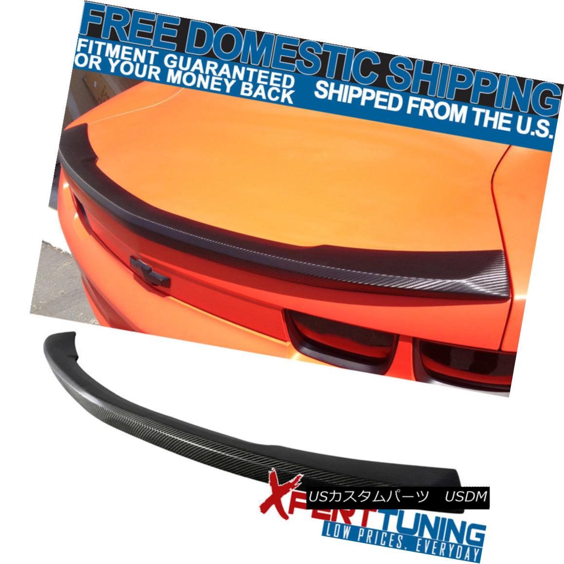 エアロパーツ Fit 10-13 Chevrolet Camaro OE 4D Vinyl Wrap Rear Trunk Duck Lip Spoiler Wing フィット10-13シボレーカマロOE 4Dビニールラップリアトランクダックリップスポイラーウィング 【並行輸入品】