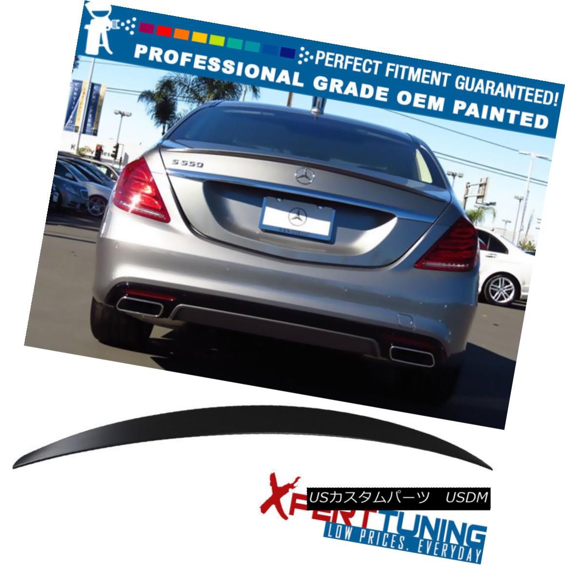 エアロパーツ 14-15 Benz W222 S Class 4Dr OE Style Painted Trunk Spoiler - OEM Painted Color 14-15ベンツW222 Sクラス4Dr OEスタイル塗装トランク・スポイラー - OEM塗装カラー 【並行輸入品】