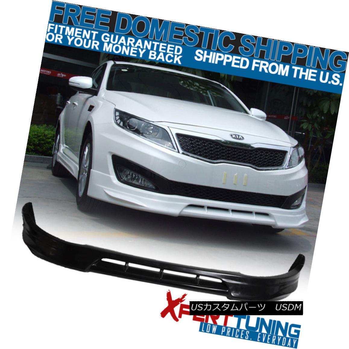 エアロパーツ Fit For 2010-2013 Kia Optima K5 Urethane Front Bumper Lip Spoiler Bodykit 2010-2013 Fit for Kia Optima K5ウレタンフロントバンパーリップスポイラーボディキット 【並行輸入品】