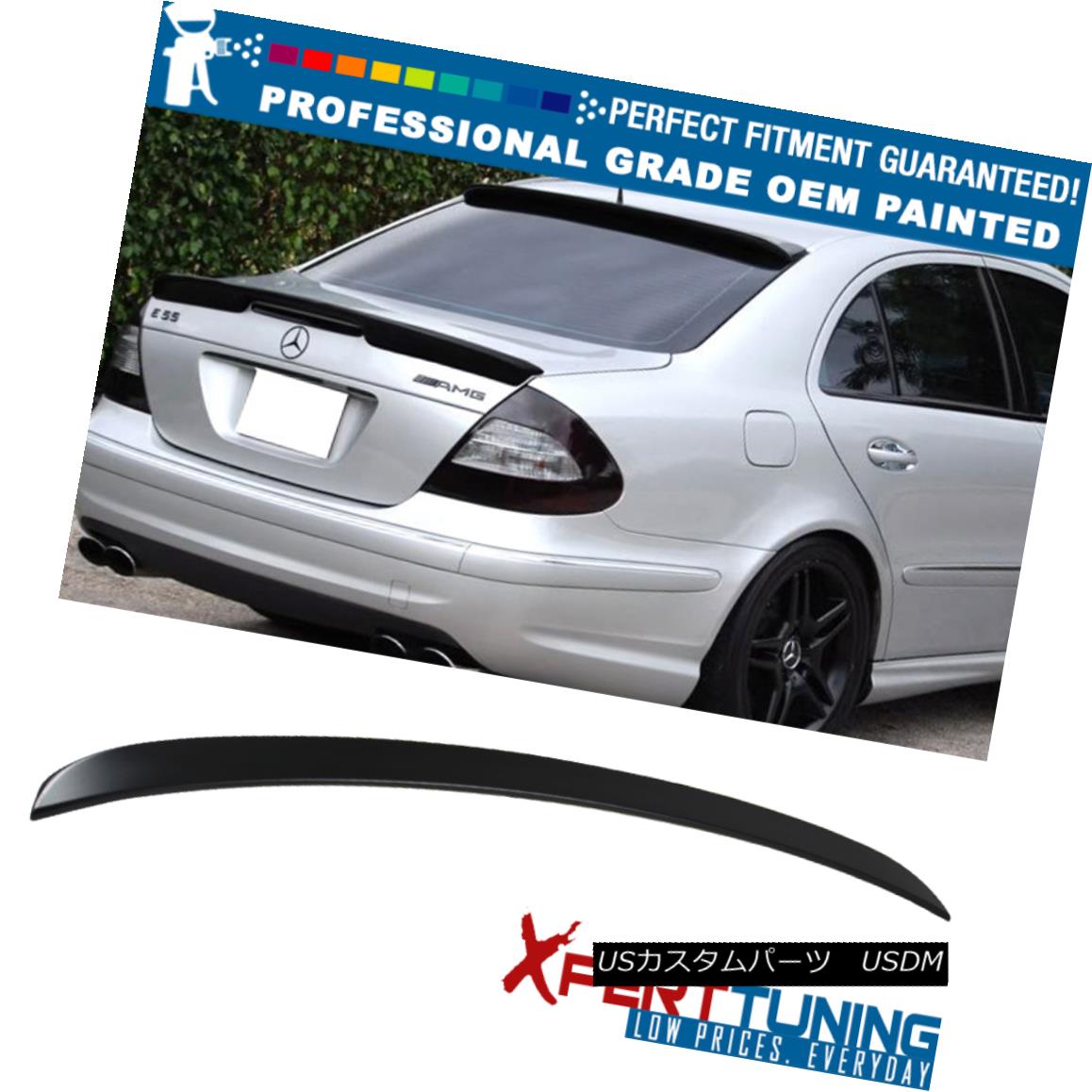 エアロパーツ 03-09 E-Class W211 4Dr L Style Painted ABS Trunk Spoiler - OEM Painted Color 03-09 EクラスW211 4Dr Lスタイル塗装ABSトランク・スポイラー - OEM塗装カラー 【並行輸入品】