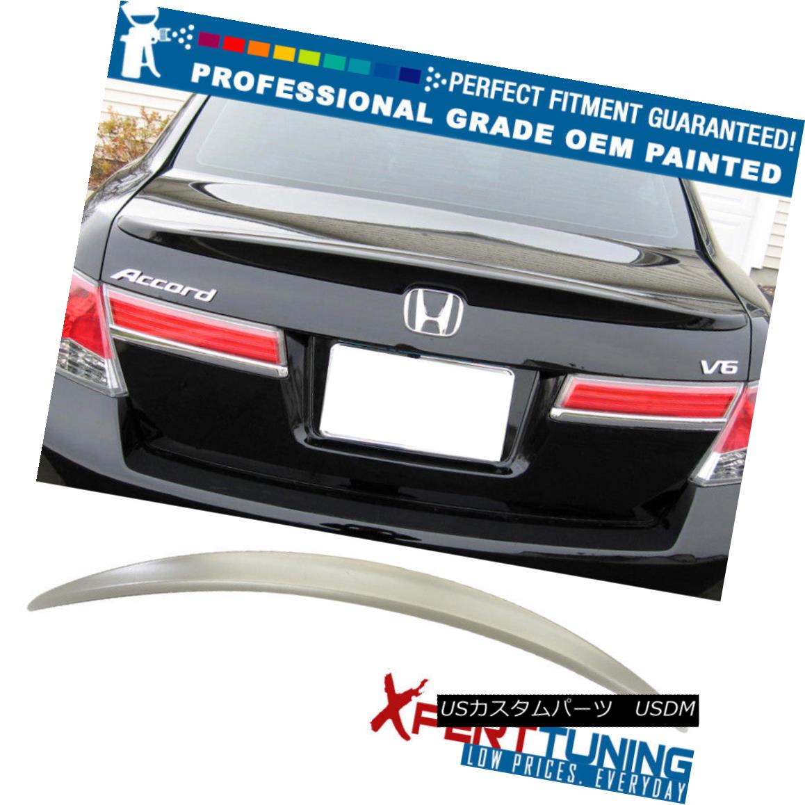 エアロパーツ 08-12 Honda Accord 4Door OE Style Painted Trunk Spoiler - OEM Painted Color 08-12 Honda Accord 4Door OEスタイル塗装トランク・スポイラー - OEM塗装カラー 【並行輸入品】