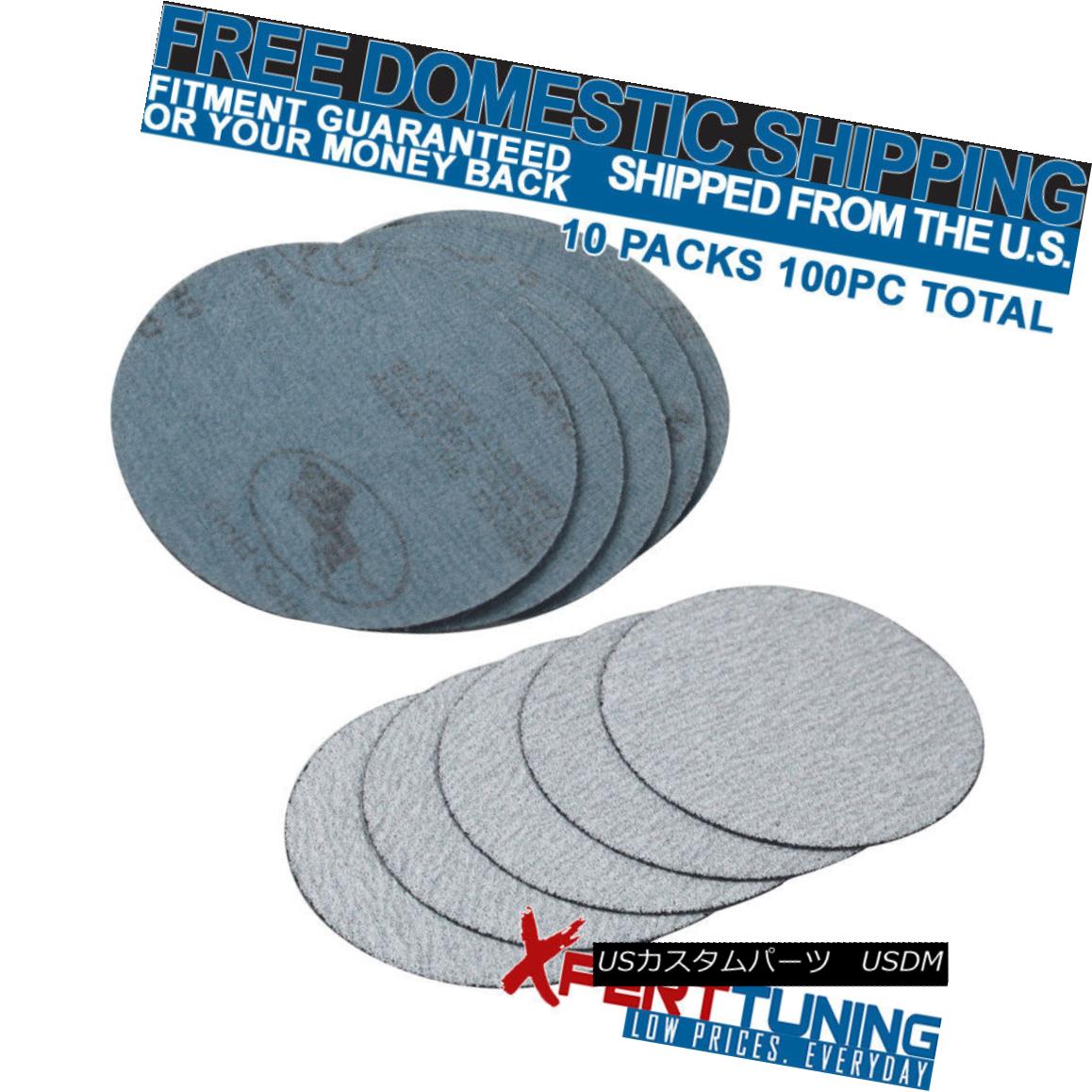 エアロパーツ 100PC 5Inch 127mm 80 Grit Auto Sanding Disc Bumper Collision Repair Sand Paper 100PC 5インチ127ミリメートル80グリット自動サンディングディスクバンパー衝突修復サンドペーパー 【並行輸入品】
