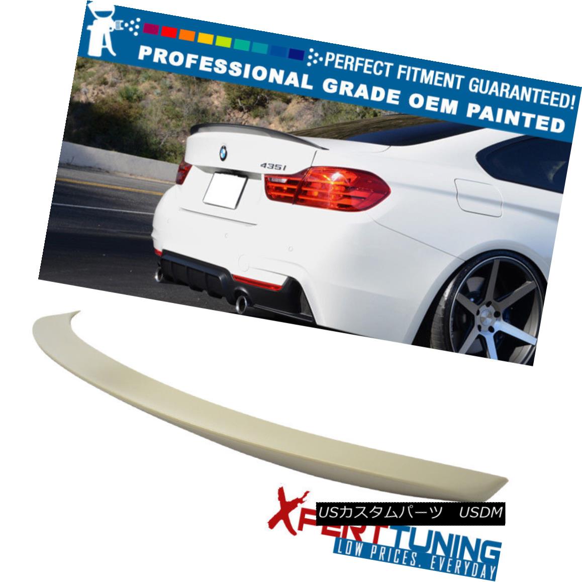 エアロパーツ 14-17 BMW 4 Series F32 2Dr Coupe Painted ABS Trunk Spoiler - OEM Painted Color 14-17 BMW 4シリーズF32 2Drクーペ塗装ABSトランク・スポイラー - OEM塗装色 【並行輸入品】