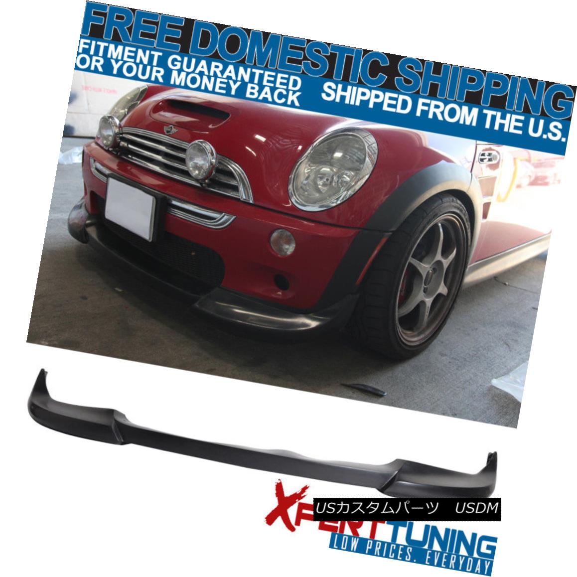 エアロパーツ Fit 2002 2003 2004 2005 2006 R50 R52 R53 Mini Cooper Front Bumper Lip Spoiler Fit 2002 2003 2004 2005 2006 R50 R52 R53ミニクーパーフロントバンパーリップスポイラー 【並行輸入品】