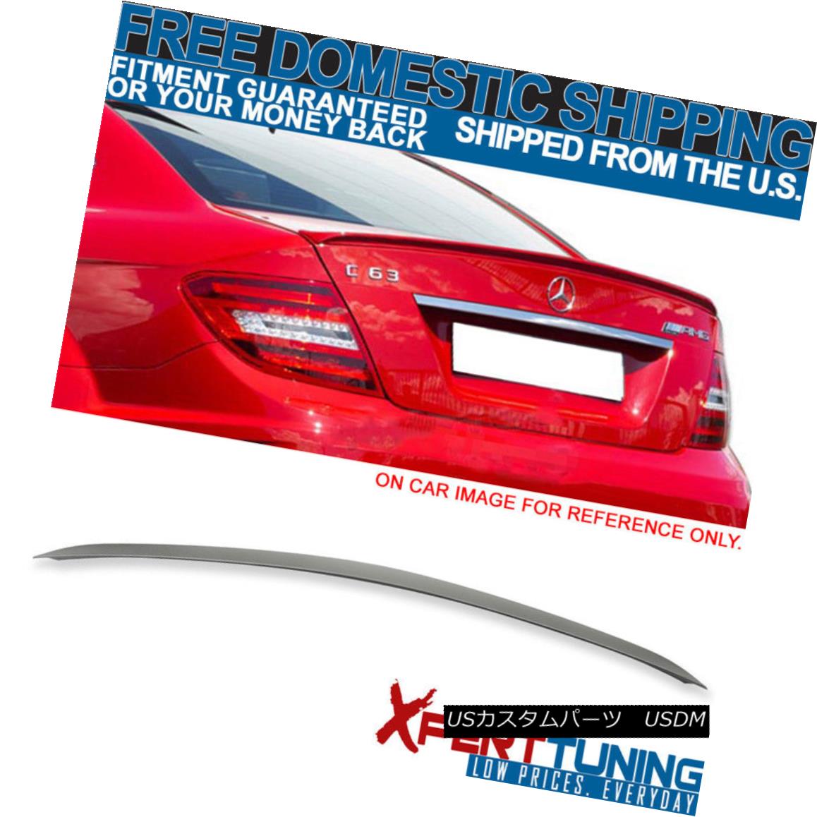 エアロパーツ 12 13 14 15 Benz C-Class C204 2Dr Coupe AMG Unpainted ABS Trunk Spoiler 12 13 14 15ベンツCクラスC204 2DrクーペAMG無塗装ABSトランク・スポイラー 【並行輸入品】