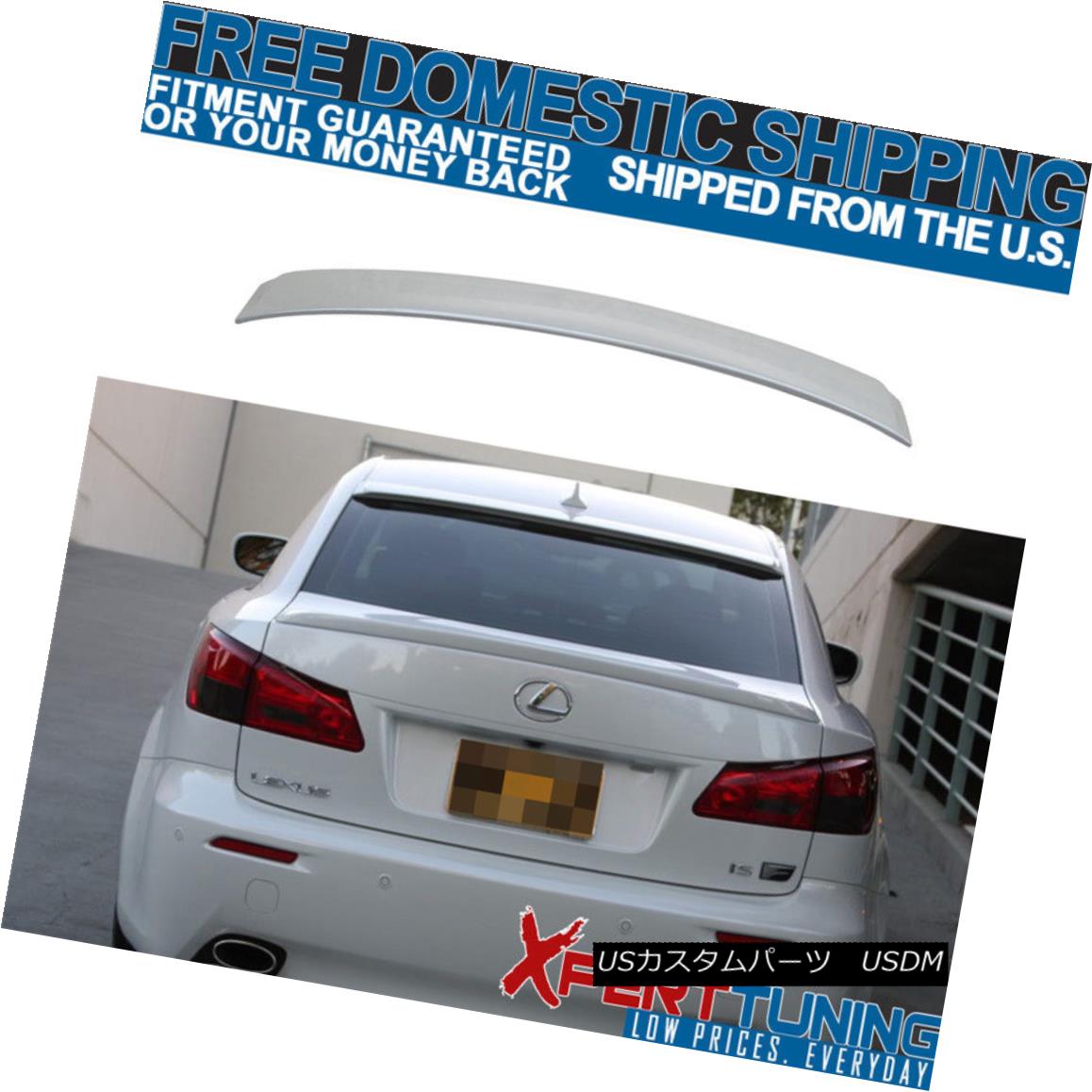 エアロパーツ Fit 06-13 Lexus IS250 OE Factory Roof Spoiler #074 Painted Glacier Frost Mica フィット06-13レクサスIS250 OEファクトリールーフスポイラー＃074塗装氷河フロストマイカ 【並行輸入品】
