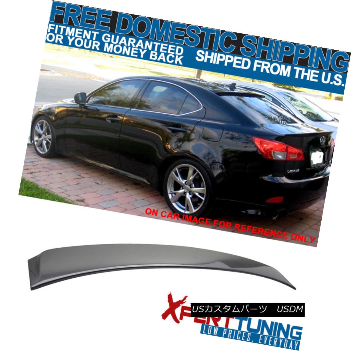 エアロパーツ Fit 06-13 Lexus IS250 IS350 OE Factory Roof Spoiler #1G0 Painted Dark Gray Mica フィット06-13レクサスIS250 IS350 OEファクトリールーフスポイラー＃1G0塗装ダークグレーブマイカ 【並行輸入品】