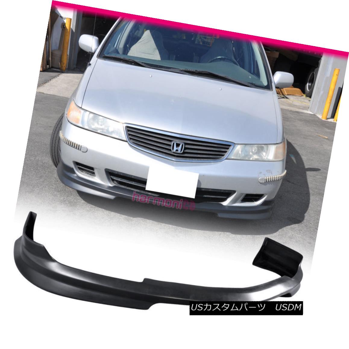 エアロパーツ Fits 1999-2004 Honda Odyssey PU Front Bumper Lip Bodykit JDM WW Style フィット1999-2004ホンダオデッセイPUフロントバンパーリップボディキットJDM WWスタイル 【並行輸入品】