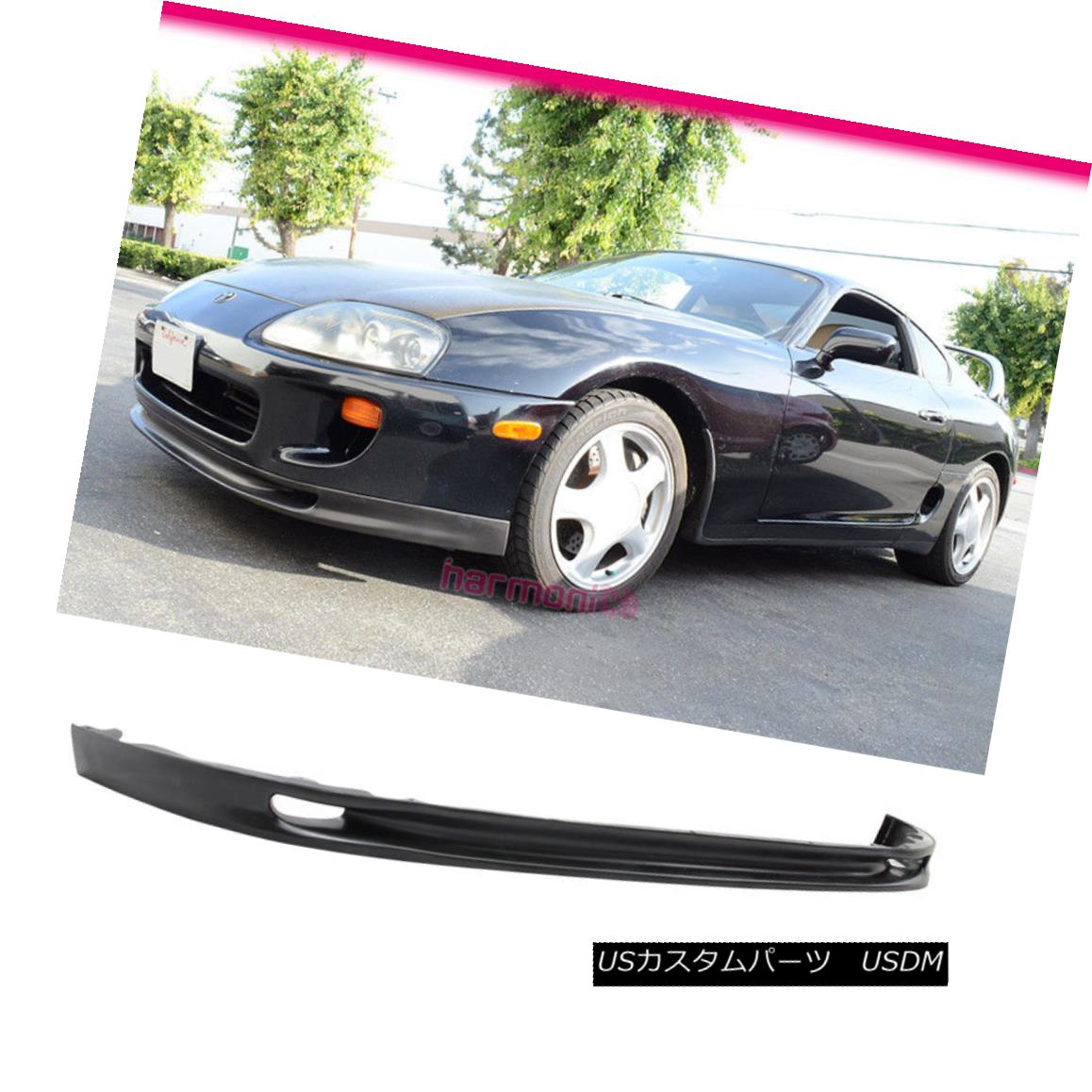 エアロパーツ Fits 93-98 Toyota Supra Front Bumper Lip Spoiler Bodykit PU Aero Style フィット93-98トヨタスープラフロントバンパーリップスポイラーボディキットPUエアロスタイル 【並行輸入品】 111,760円