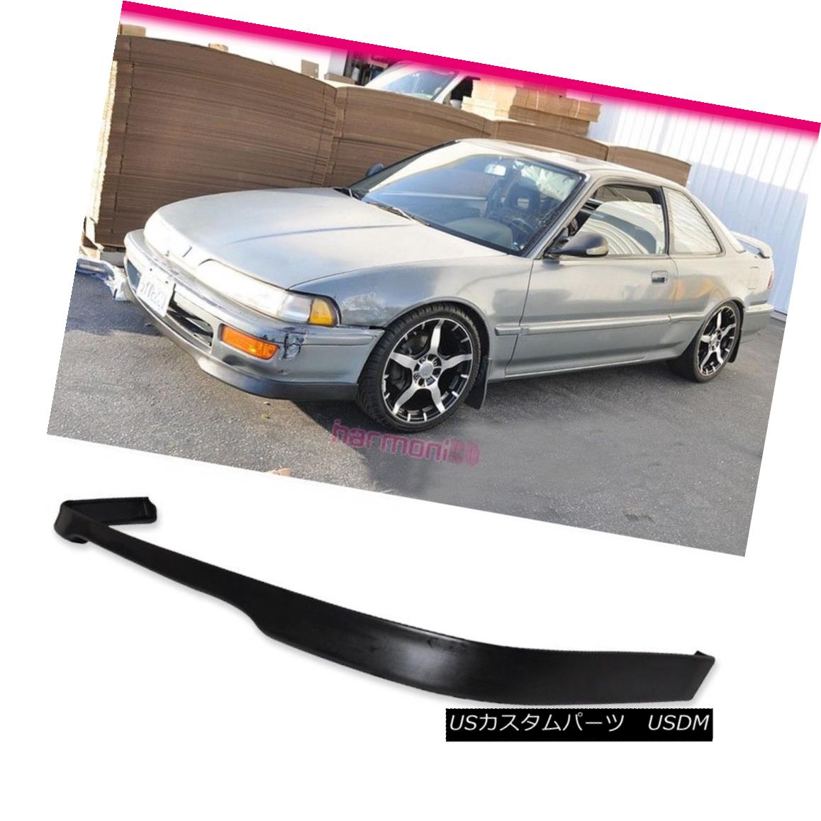 エアロパーツ Fits 92-93 Acura Integra T-R Style Front Bumper Lip Spoiler Bodykit PU フィット92-93 Acura Integra T-RスタイルフロントバンパーリップスポイラーボディキットPU 【並行輸入品】