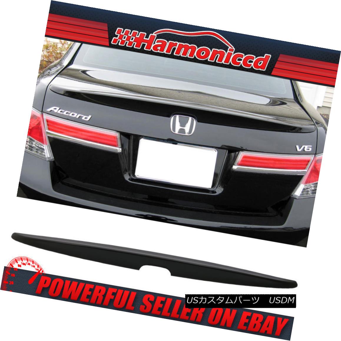 エアロパーツ Fits 2008-2012 Honda Accord ABS Unpainted Rear Trunk Spoiler 4Dr Fond 2008-2012 Honda Accord ABS未塗装のリアトランク・スポイラー4Dr 【並行輸入品】
