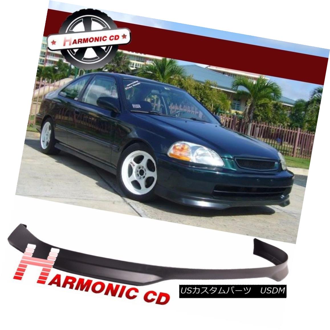 エアロパーツ Fits 96-98 Honda Civic Type R Front Bumper Lip Spoiler Bodykit Polypropylene フィット96-98ホンダシビックタイプRフロントバンパーリップスポイラーボディキットポリプロピレン 【並行輸入品】｜カスタムパーツ WORLD倉庫