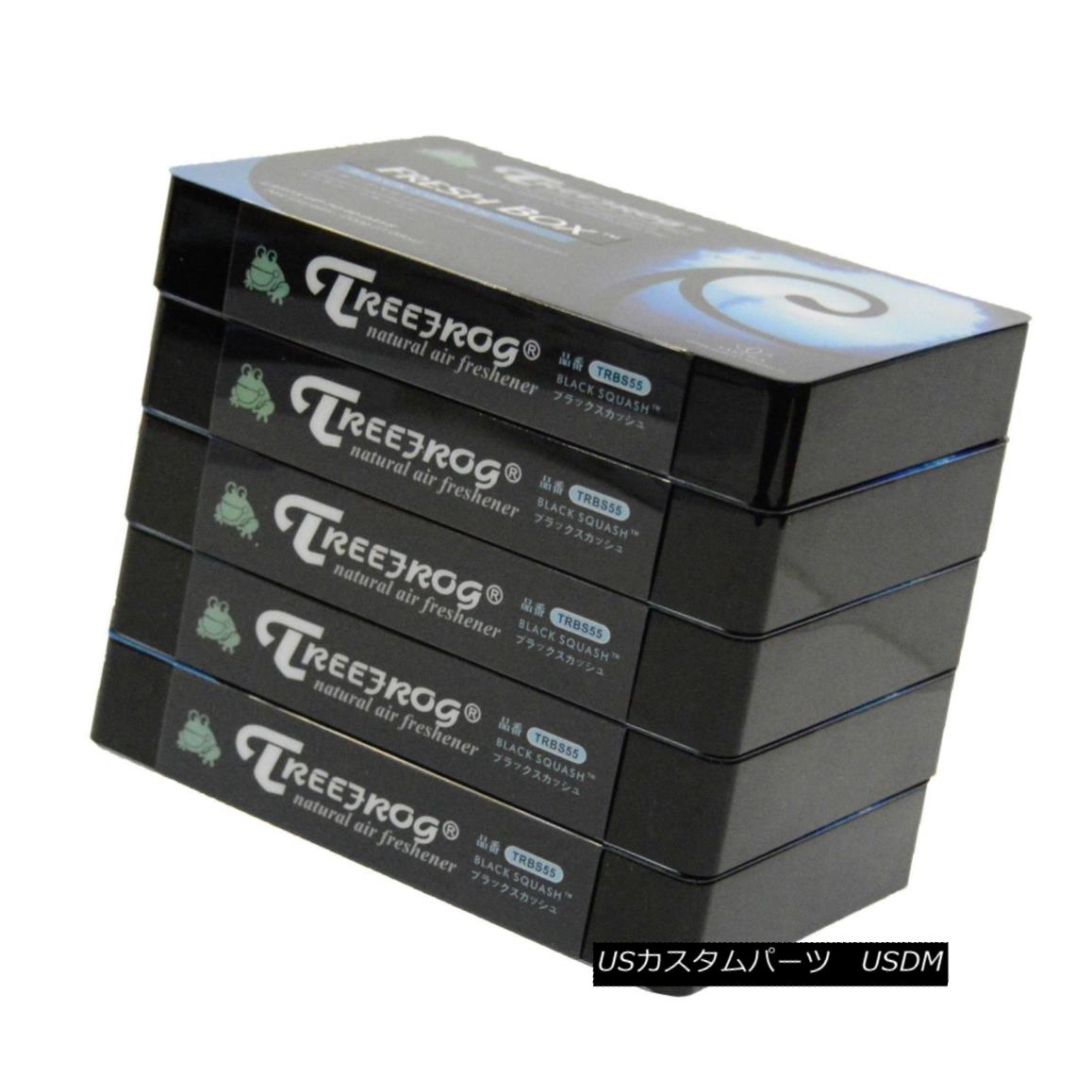 エアロパーツ 5 PACK JDM TREEFROG FRESH BOX BLACK SQUASH AIR FRESHENER AKA XTREME FRESH 5パックJDMトレフローグフレッシュボックスブラックスクワッシュエアフレッシュナーアキーXTREMEフレッシュ 【並行輸入品】
