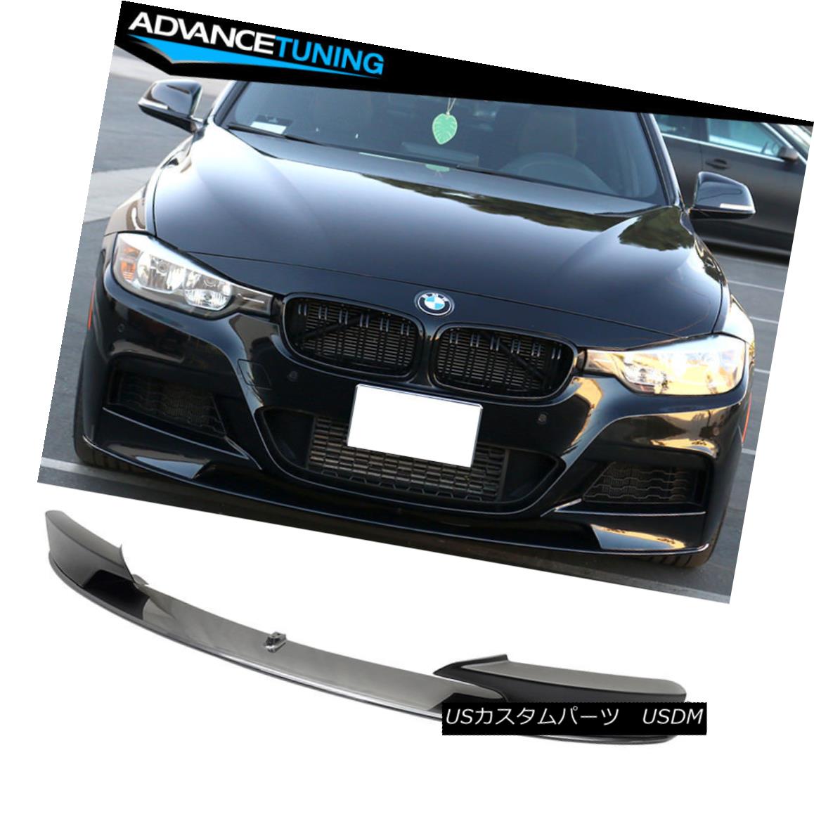 エアロパーツ Fit 12-18 F30 Performance Front Lip OEM Painted Mineral Gray Metallic #B39 フィット12-18 F30パフォーマンスフロントリップOEM塗装ミネラルグレーメタリック＃B39 【並行輸入品】