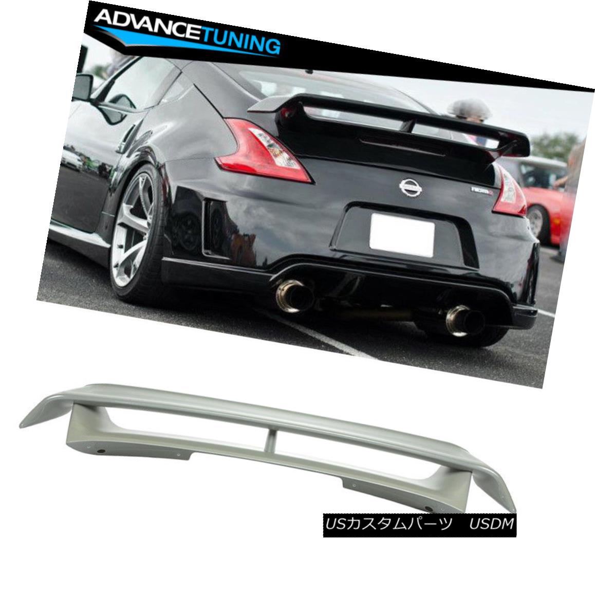 エアロパーツ Fit For 09-18 Nissan 370Z Nismo Style Trunk Spoiler Wing All Color - Painted ABS 09-18日産370Zニスモスタイルのトランク・スポイラー・ウィング・オール・カラー・ペイントABS 【並行輸入品】
