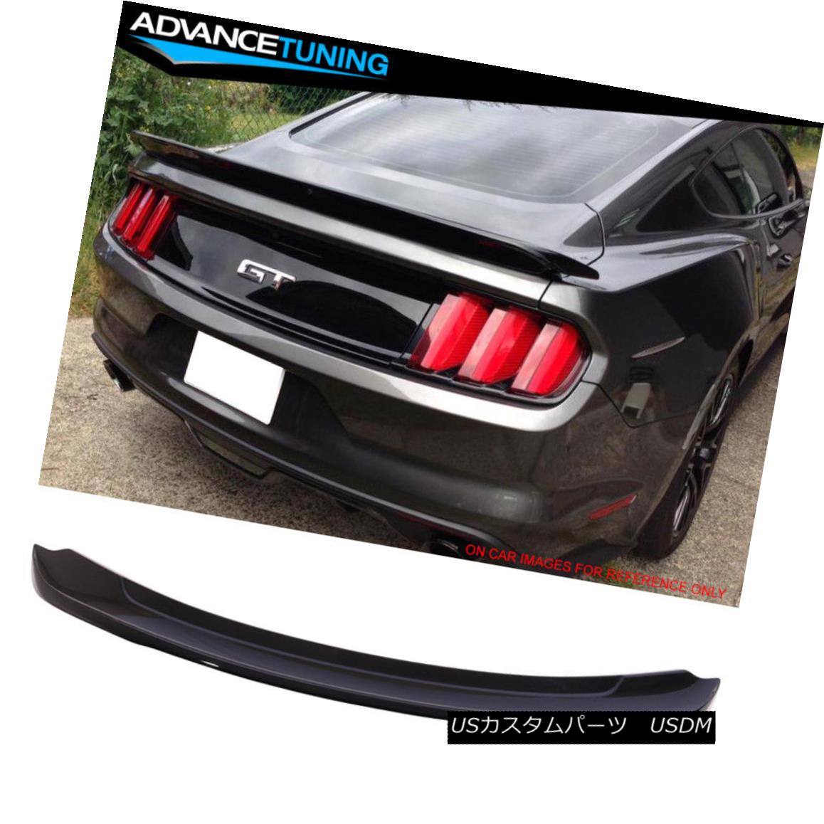 エアロパーツ Fits 15-18 Ford Mustang Track Pack OEM Painted Trunk Spoiler #G1 Absolute Black フィット15-18フォードマスタングトラックパックOEM塗装トランクスポイラー＃G1アブソリュートブラック 【並行輸入品】｜カスタムパーツ WORLD倉庫 120,505円