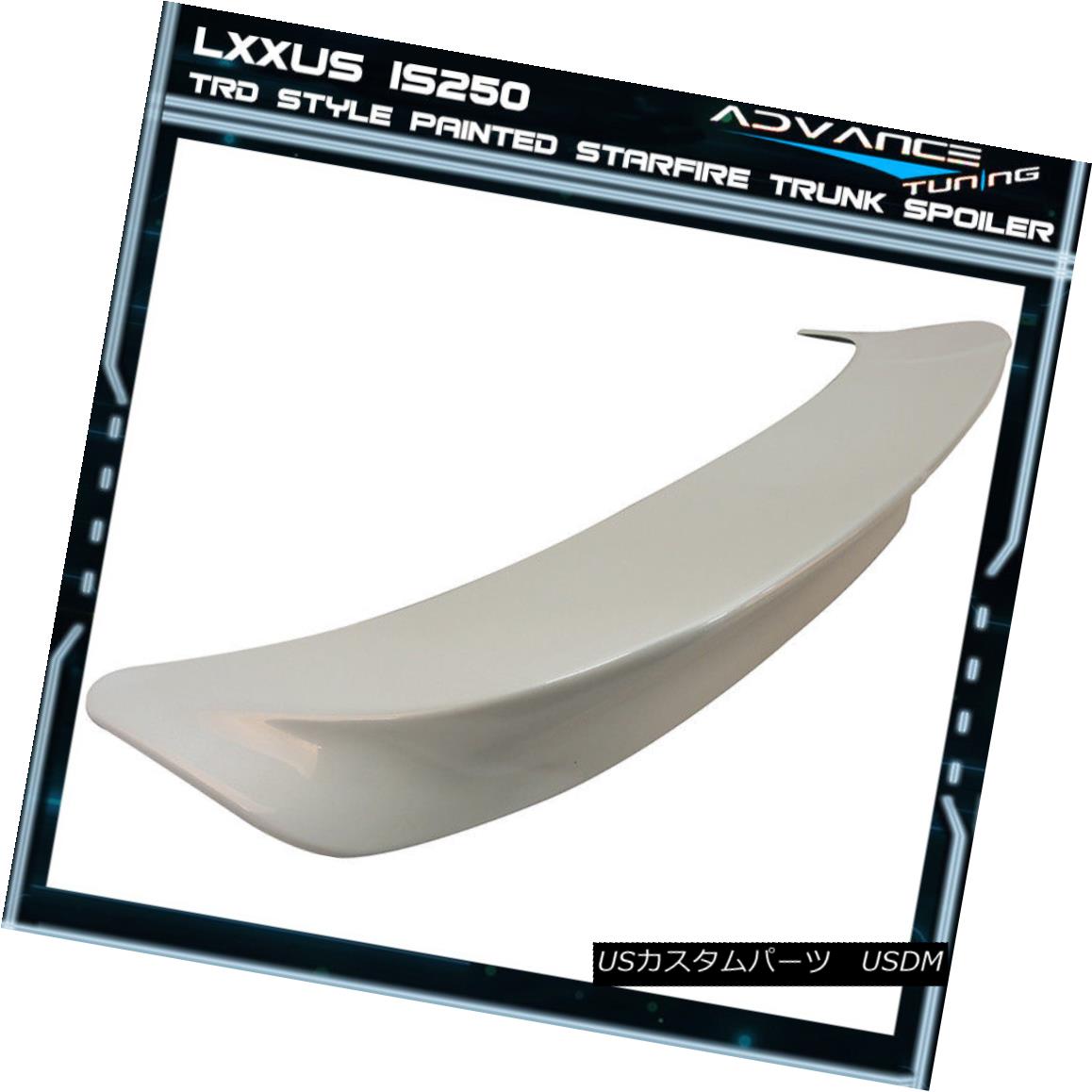 エアロパーツ Fits 14-16 IS250 OEM Painted Color Starfire # 077 TRD Style Trunk Spoiler (ABS) フィット14-16 IS250 OEM塗装カラースターファイア#077 TRDスタイルトランクスポイラー(ABS) 【並行輸入品】|カスタムパーツ WORLD倉庫