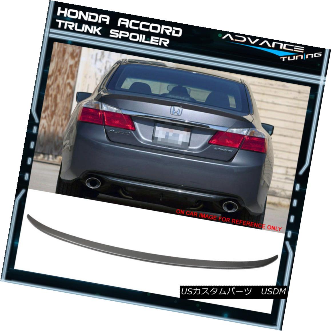 エアロパーツ Fits 13-16 Accord Sedan OE Trunk Spoiler Painted #NH737M Polished Metal Metallic フィット13-16アコードセダンOEトランクスポイラー塗装＃NH737Mポリッシュメタルメタリック 【並行輸入品】｜カスタムパーツ WORLD倉庫