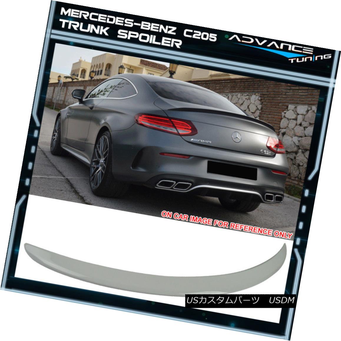 エアロパーツ 15-17 C205 W205 Coupe 2Dr C-Class AMG Trunk Spoiler Painted Polar White - ABS 15-17 C205 W205クーペ2Dr CクラスAMGトランク・スポイラー・ペイント・ポーラー・ホワイト - ABS 【並行輸入品】|カスタムパーツ WORLD倉庫