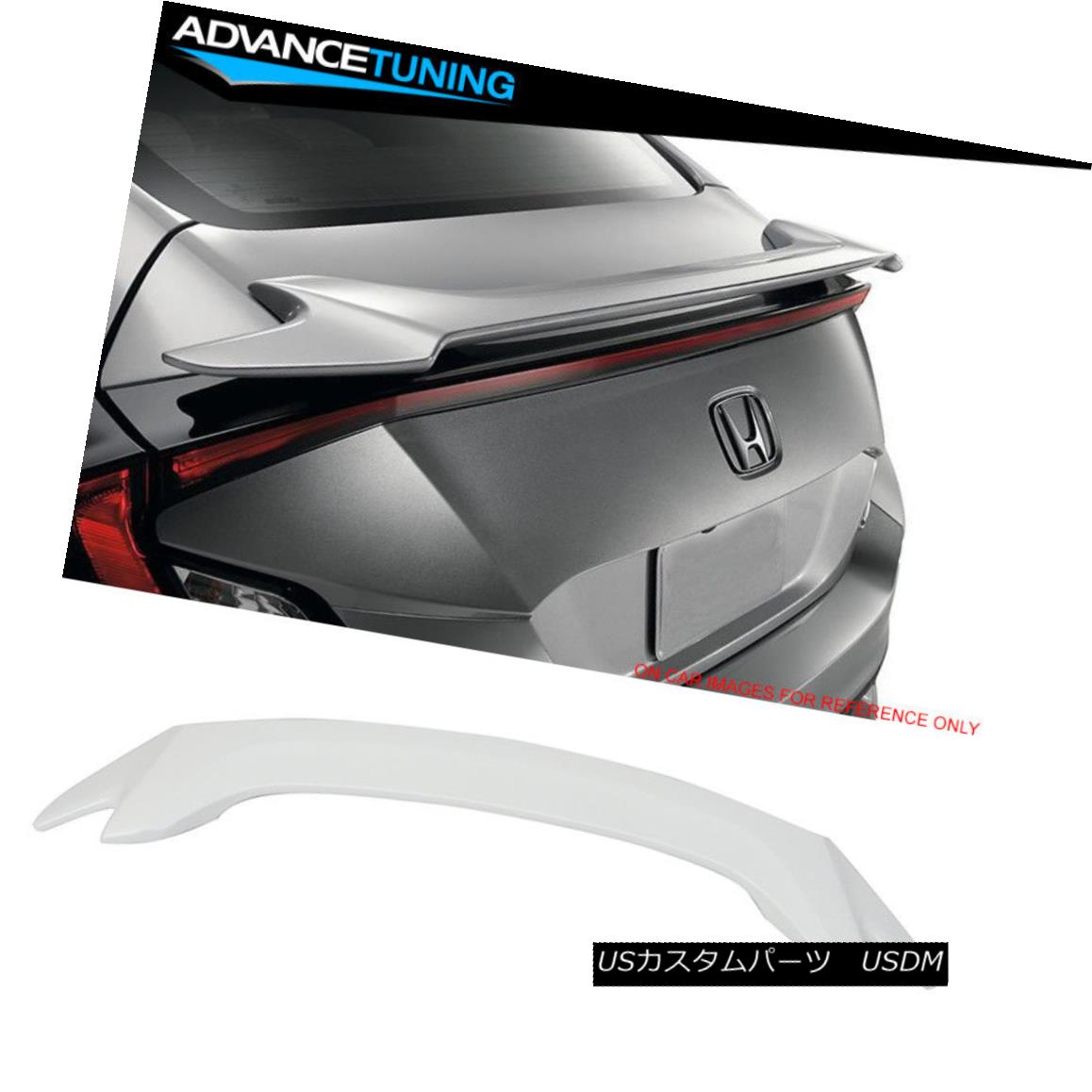 エアロパーツ Fits 16-18 Civic 10th Coupe Trunk Spoiler OEM Painted #NH788P White Orchid Pearl フィット16-18シビック10クーペトランクスポイラーOEM塗装＃NH788Pホワイトオーキッドパール 【並行輸入品】｜カスタムパーツ WORLD倉庫