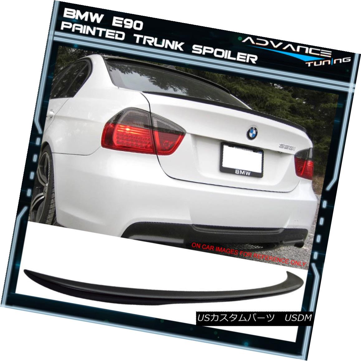 エアロパーツ 06-11 BMW 3 Series E90 P Style Painted Jet Black #668 Trunk Spoiler 06-11 BMW 3シリーズE90 Pスタイルペイントジェットブラック#668トランク・スポイラー 【並行輸入品】|カスタムパーツ WORLD倉庫