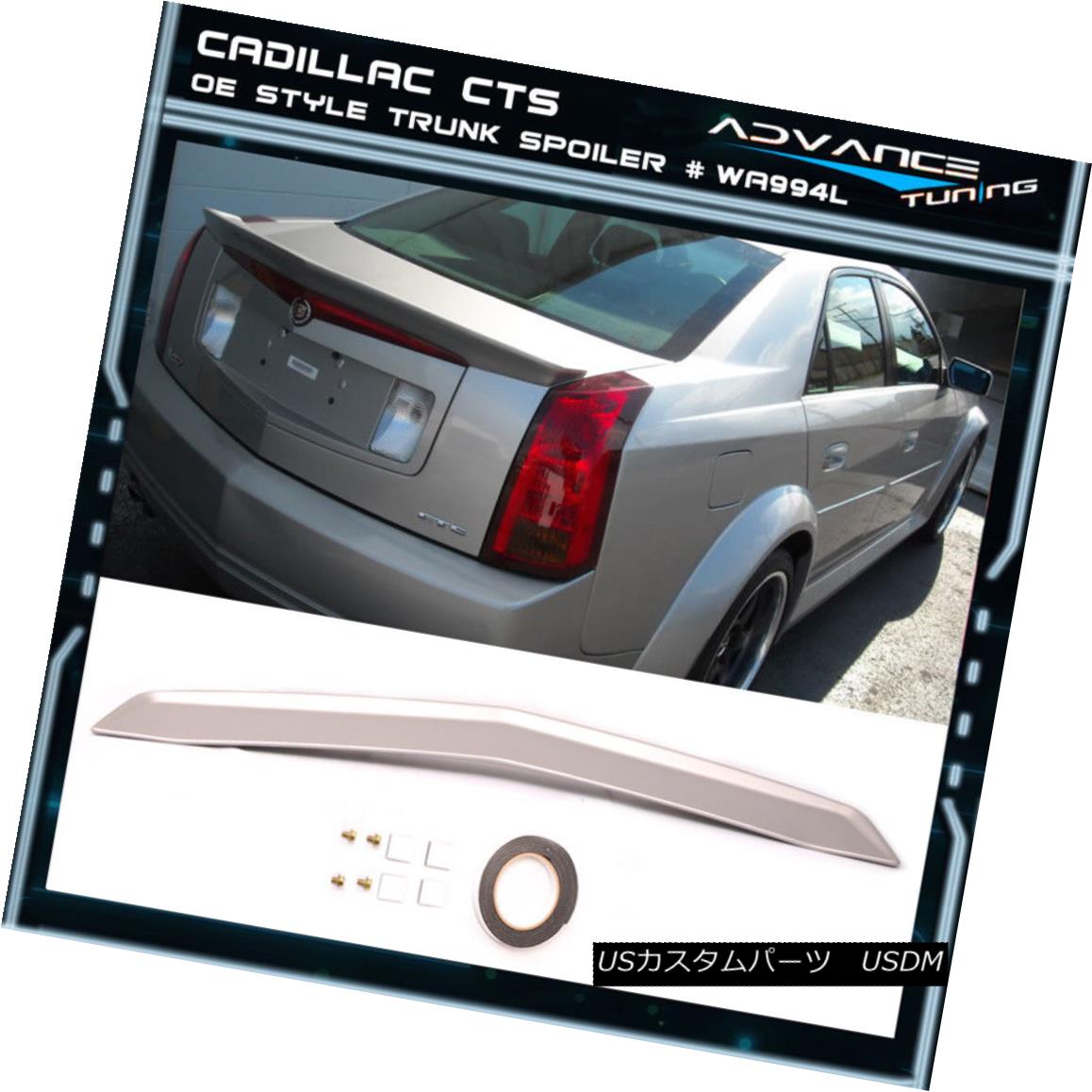エアロ部品 03 07 Cts 4dr Painted Trunk Spoiler Abs Wa994l Light Tarnished Silver Metallic 03 07 Cts 4drペンキ塗りブート スポイラーabs Wa994l火鑽 銀灰色 メタリック Pghintheround Com