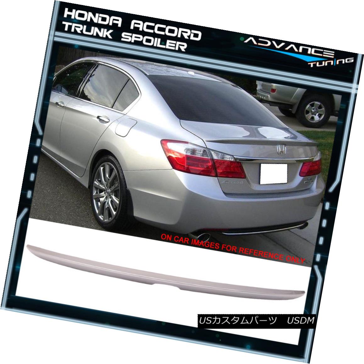 エアロパーツ For 13-16 Accord OE Trunk Spoiler Painted #NH700M Alabaster Silver Metallic 13-16アコード用OEトランク・スポイラー塗装済み＃NH700Mアラバスター・シルバー・メタリック 【並行輸入品】｜カスタムパーツ WORLD倉庫