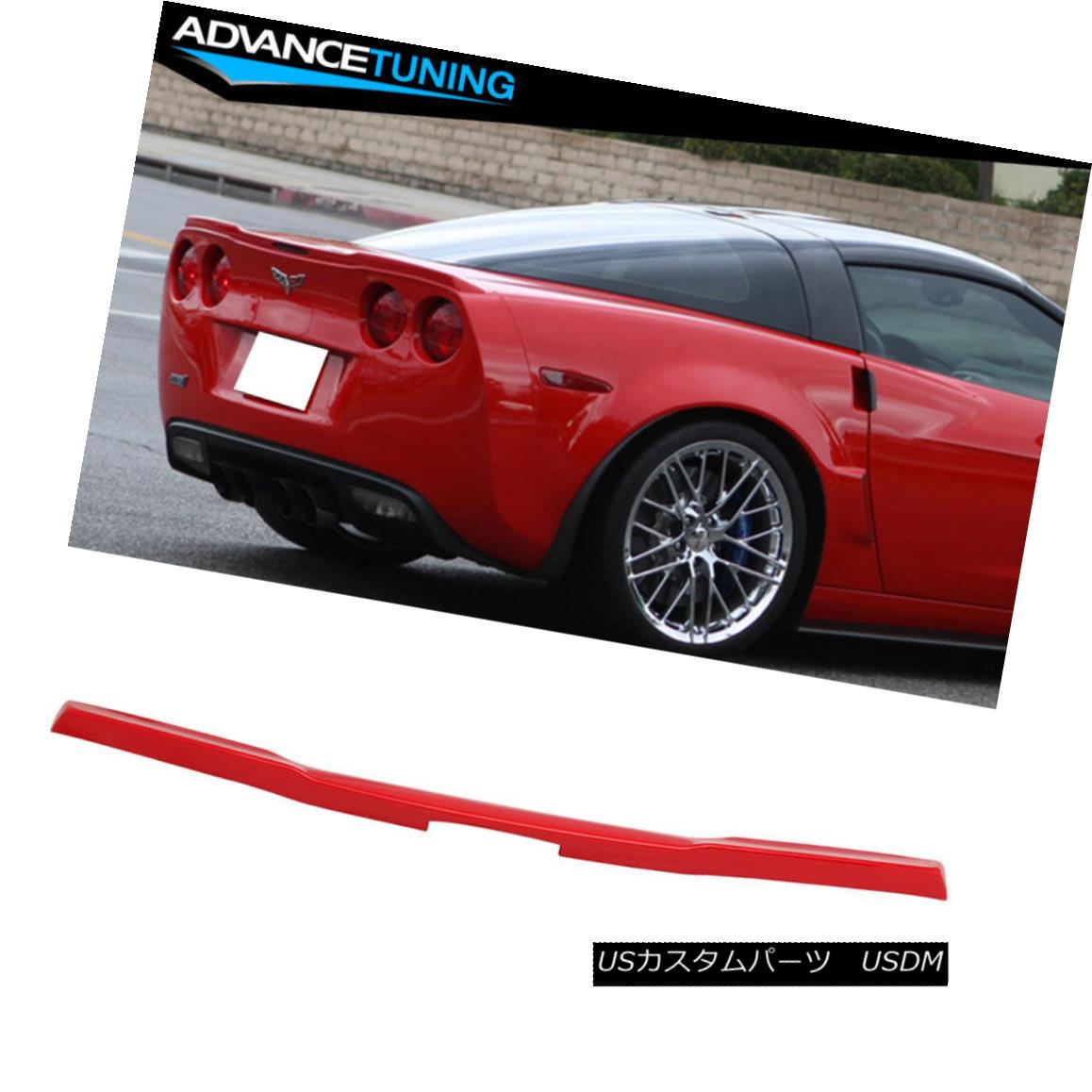 エアロパーツ Fits 05-13 Corvette C6 OE Factory Trunk Spoiler OEM Painted Torch Red #WA9075 適合05-13コルベットC6 OE工場のトランク・スポイラーOEM塗装トーチレッド＃WA9075 【並行輸入品】