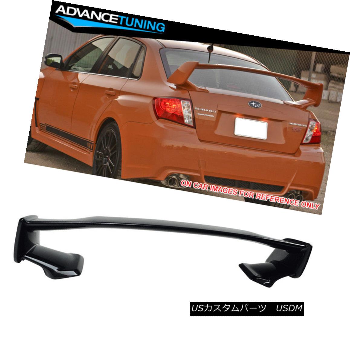 エアロパーツ For 08-14 WRX STI Trunk Spoiler OEM Painted Color Dark Gray Metallic # 61K 08-14 WRX用STIトランク・スポイラーOEM塗装カラーダークグレー・メタリック＃61K 【並行輸入品】