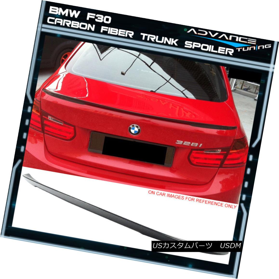 エアロパーツ Fits12-18 BMW F30 4Dr Sedan High Kick P Style Trunk Spoiler Carbon Fiber CF Fits12-18 BMW F30 4DrセダンハイキックPスタイルトランクスポイラーカーボンファイバーCF 【並行輸入品】｜カスタムパーツ WORLD倉庫