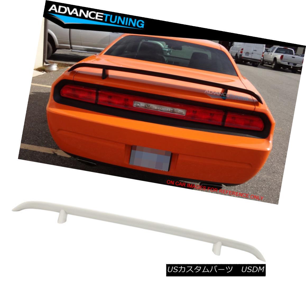 エアロパーツ 08-14 Challenger OE Factory Trunk Spoiler OEM Painted Color Stone White #PW1 08-14チャレンジャーOE工場のトランク・スポイラーOEM塗装カラーストーン・ホワイト＃PW1 【並行輸入品】｜カスタムパーツ WORLD倉庫