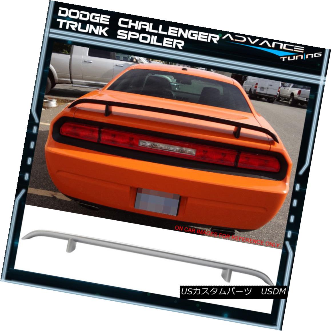 エアロパーツ 08-14 Dodge Challenger Trunk Spoiler OEM Painted #PS2 Bright Silver Metallic 08-14ダッジチャレンジャートランクスポイラーOEM塗装＃PS2ブライトシルバーメタリック 【並行輸入品】