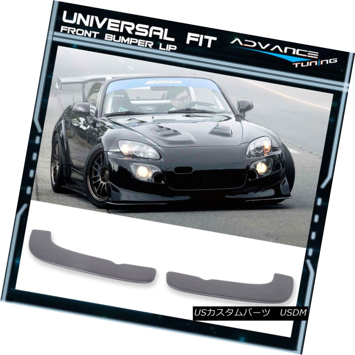 エアロパーツ Universal PU Type3 Quick Lip Chin Splitter Trim Set 24 Inch X 5 Inch EZ Install ユニバーサルPUタイプ3クイックリップチンスプリッタートリムセット24インチX 5インチEZインストール 【並行輸入品】｜カスタムパーツ WORLD倉庫