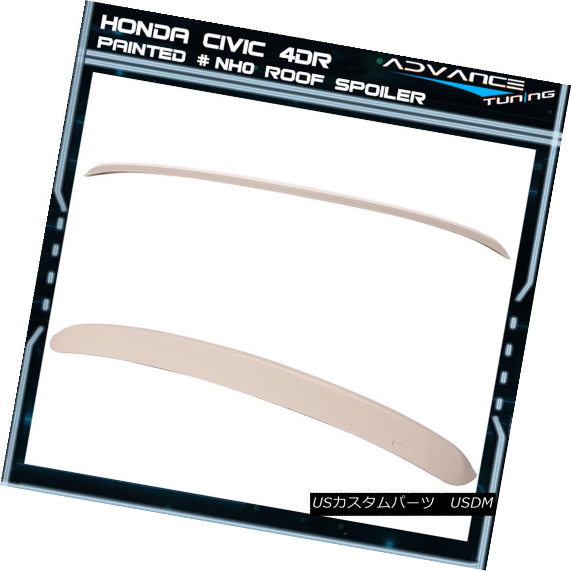 エアロパーツ 96-00 Civic 4Dr Roof Spoiler OEM Painted Color Championship White # NH0 96-00シビック4DrルーフスポイラーOEM塗装カラー選手権白#NH0 【並行輸入品】｜カスタムパーツ WORLD倉庫 102,190円