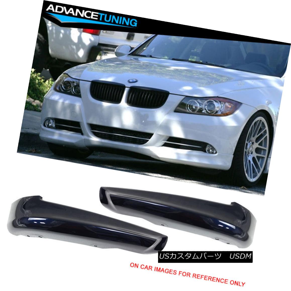 エアロパーツ Fits 05-08 E90 Front Bumper Splitter OEM Painted Color #A35 Monaco Blue Metallic フィット05-08 E90フロントバンパースプリッターOEM塗装カラー＃A35モナコブルーメタリック 【並行輸入品】