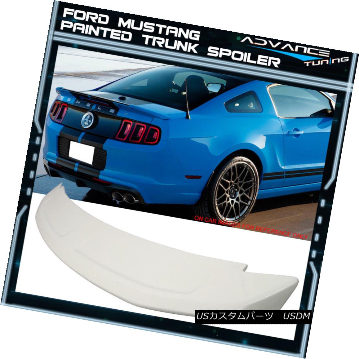 エアロパーツ Fits 10 14 Mustang Gt V8 Oe Style Trunk Spoiler Painted Hi P Style White Hp フィット10 14 Mustang Gt V8 Oeスタイルのトランク スポイラーはハイpスタイルの白 Hpで塗装されました Voli Me