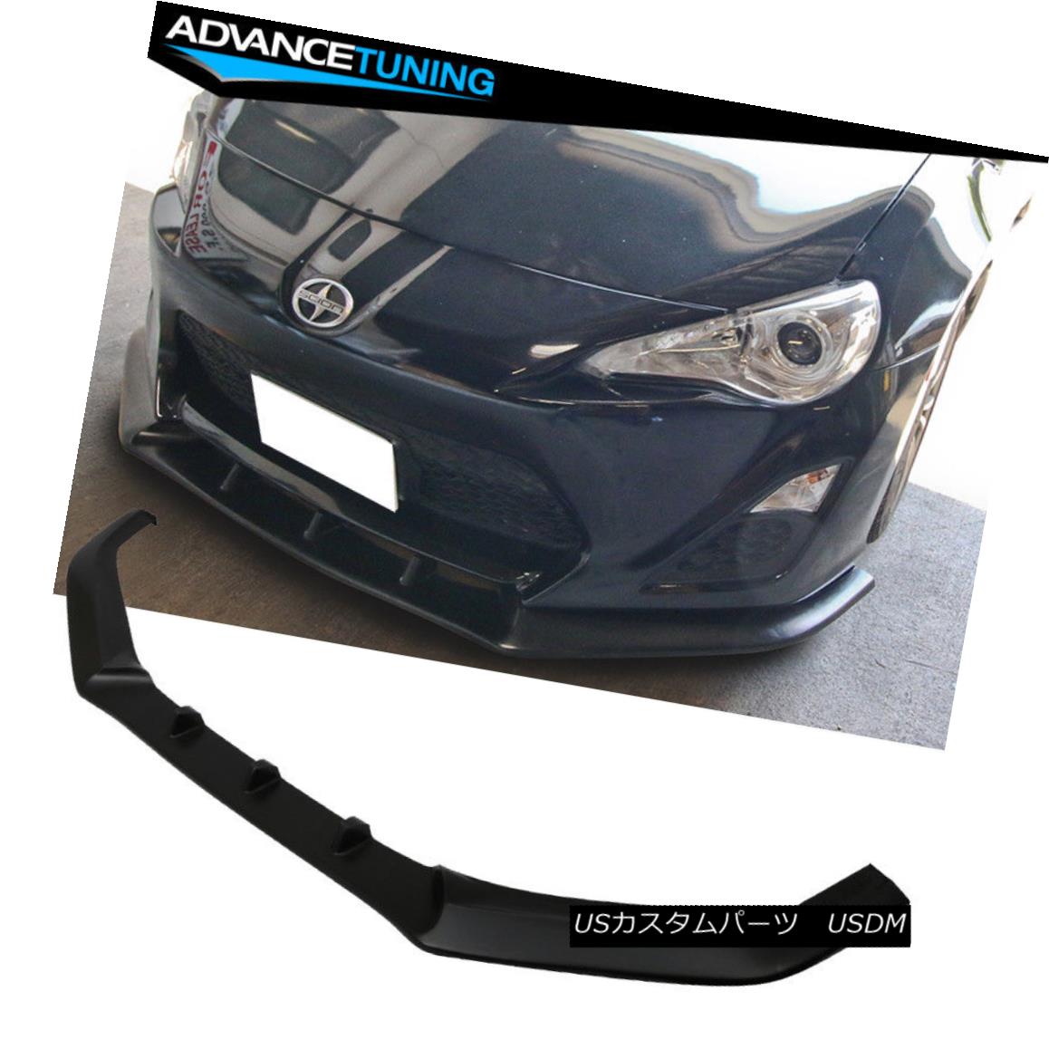 エアロパーツ Fits 13-16 Scion FRS Ikon V3 Style Front Bumper Lip Spoiler PU Unpainted Black フィット13-16シオンFRSイコンV3スタイルフロントバンパーリップスポイラーPU未塗装黒 【並行輸入品】｜カスタムパーツ WORLD倉庫 105,380円