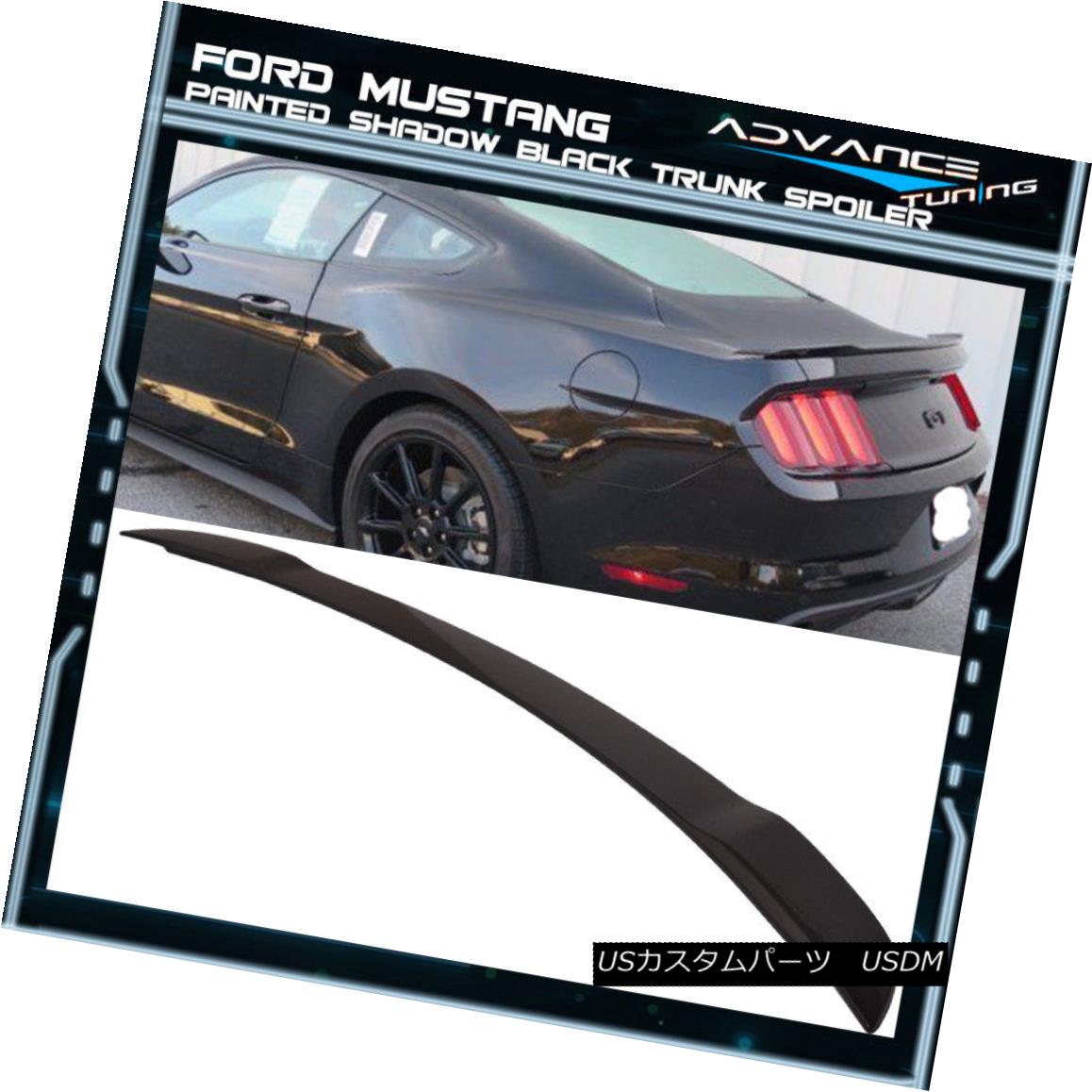 エアロパーツ 15-18 Ford Mustang GT Factory Trunk Spoiler OEM Painted Color Shadow Black 15-18フォードマスタングGT工場トランクスポイラーOEM塗装カラーシャドーブラック 【並行輸入品】|カスタムパーツ WORLD倉庫