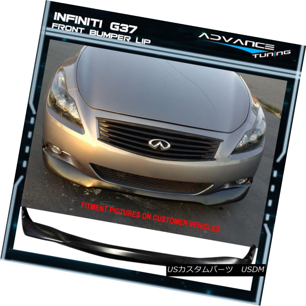 エアロパーツ Fit For 08-13 Infiniti G37 Coupe 14 Q60 EVO Urethane Front Bumper Lip Spoiler フィット8-13インフィニティG37クーペ14 Q60 EVOウレタンフロントバンパーリップスポイラー 【並行輸入品】 108,570円