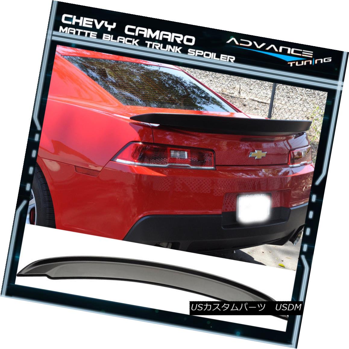 エアロパーツ 14 15 Chevrolet Camaro Z28 Ss Flush Mount Oe Trunk Spoiler Wing Matte Black Abs 14 15シボレーカマロz28 Ssフラッシュマウントoeトランクスポイラーウイングマットブラックabs Voli Me