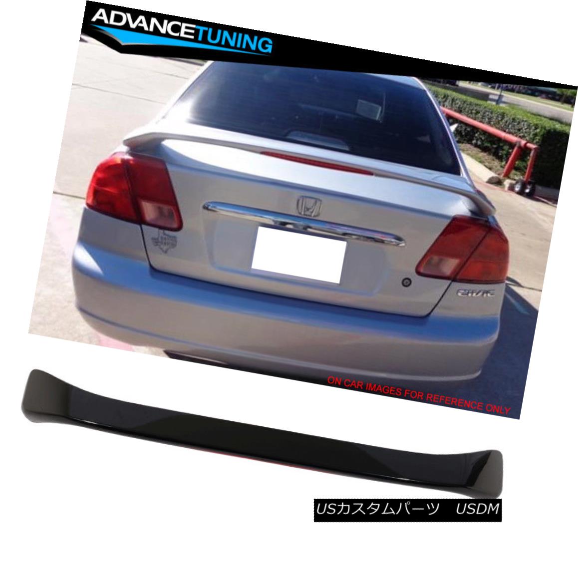 エアロパーツ Fits 01 05 Honda Civic Sedan Oe Style Trunk Spoiler Painted B92p Black フィット01 05ホンダシビックセダンoeスタイルトランクスポイラー B92p黒塗装 Collabforge Com