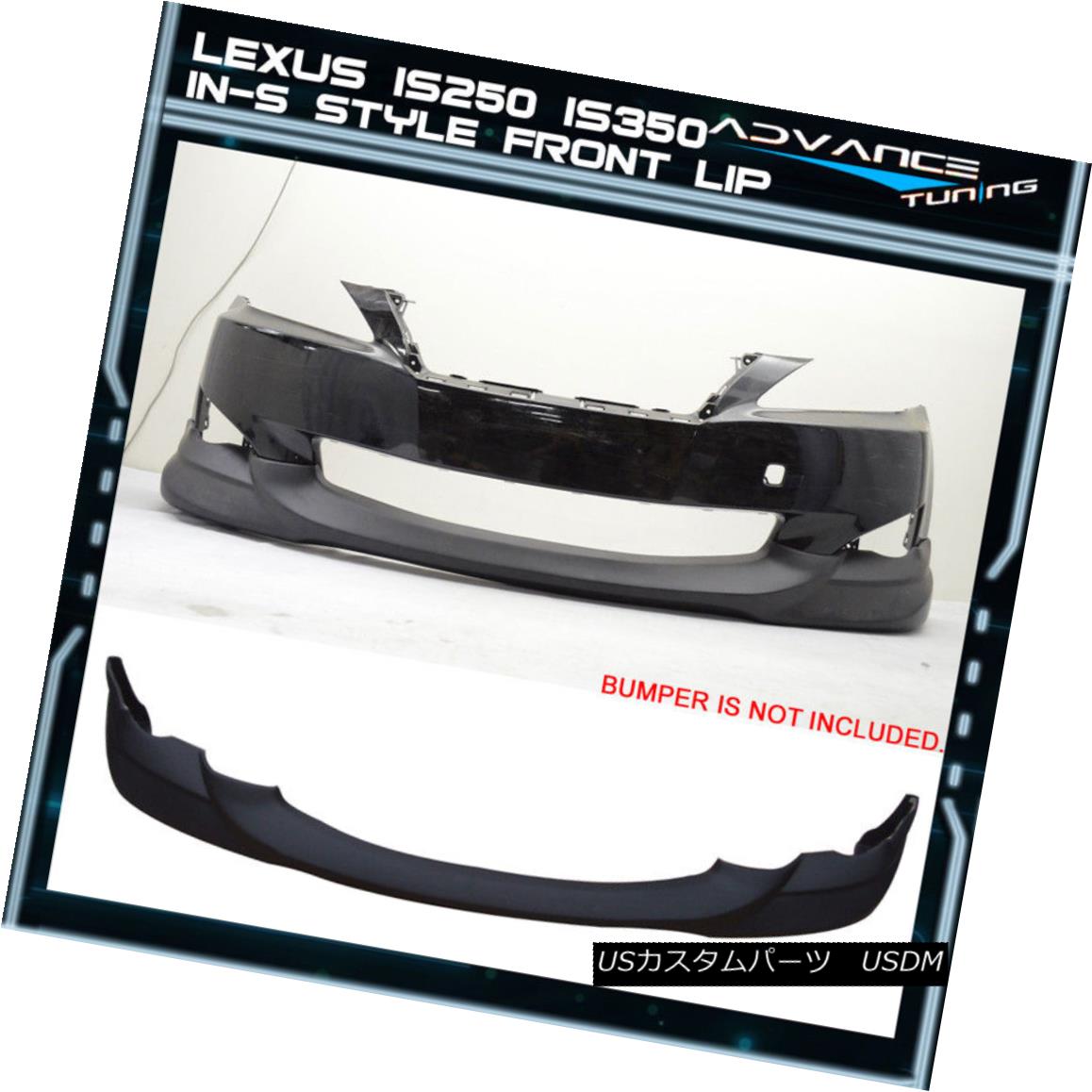 エアロパーツ Fit For 09-10 Lexus IS250 IS350 IN-S Front Bumper Lip Spoiler Bodykit Urethane 09-10レクサスIS250 IS350 IN-Sフロントバンパーリップスポイラーボディキットウレタン 【並行輸入品】